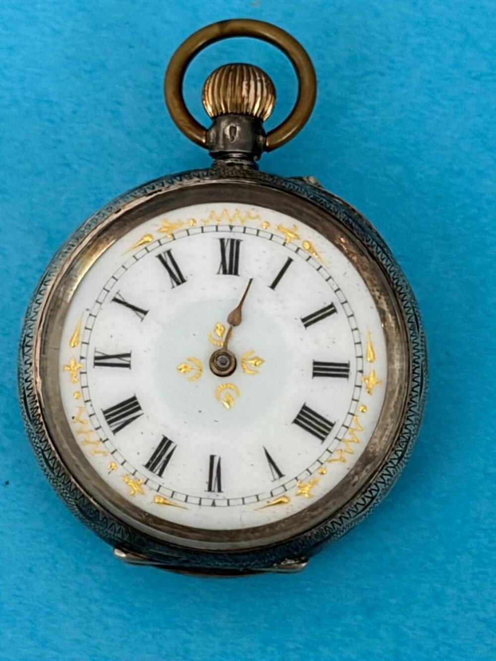 Antique English Pocket Watch .935 Silver Case 4 parts / repair